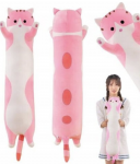 Happy People An 77/10 labai didelis, mink&scaron;tas pliu&scaron;inis katinas - pagalvė, 130cm