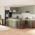 Varteliai &scaron;unims su durimis, 8 segmentai, rudi, 640cm, tuopa