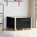 Padėklų apvadai, 3vnt., juodi, 100x100cm, pu&scaron;ies masyvas