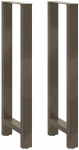 Baro stalo kojos, 2 vnt., 50x(110-111) cm, natūralus plienas