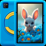 Plan&scaron;etė Blackview Tab 60 Pro Kids LTE 10.1 colio HD+ 800x1280 IPS 60Hz 4GB/128GB a&scaron;tuonių branduolių T606 1.6GHz 5MP priekinė/8MP galinė kamera Baterija 7700mAh be įkroviklio USB Type-C Android 15 SD kortelės lizdas Ocean Mėlyna