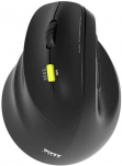 Port Designs PORT CONNECT Ergo Shape, belaidė įkraunama pelė, USB-A/Bluetooth, 2.4GHz, Left-Handed, 2400DPI