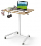 Promotions Stovintis stalas, ne&scaron;iojama sulankstoma mobili kompiuterio darbo vieta, 77-112 cm, natūrali