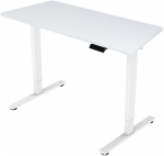 Stalas ERGO FIT 1 Motoras, Elektrinis, Reguliuojamas Auk&scaron;tis, Baltas, 120x68 cm