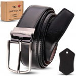 Dvipusis odinis diržas, juoda/ruda, 120 cm