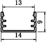 LED profilis VLT-XT-662, 3000mm, spalva: aukso