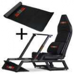 Next Level Racing F-GT Formula and GT Simulator Cockpit + Floor Mat Gaming-Matte
