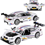 Metalinis sportinis automobilis BMW M3 DTM su &scaron;viesos ir garso efektais