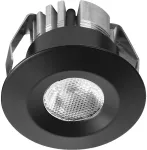 6W LED įleidžiamas &scaron;viestuvas MINI SPOT, juodas, 3000K, IP44