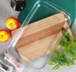 Winder Home Stačiakampis stiklinis kepimo indas 1 l