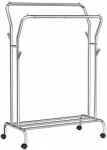 Songmics Drabužių kabykla, 103.5x52.5x155 cm, sidabrinė