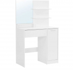 Songmics Tualetinis staliukas, 80x40x132 cm, balta