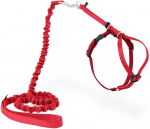 PetSafe Lengvas &bdquo;Easy Walk&ldquo; katės pavadėlis ir pavadėlio rinkinys &ndash; raudonas, vidutinis, lanksti amortizacijos konstrukcija