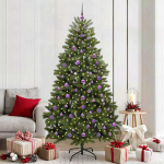 Dirbtinė Kalėdų eglutė su 300 LED Žalia 210 cm PVC ir metalas