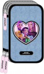Safta Demon Hunters Kpop Huntrix triple pencil case 37pcs