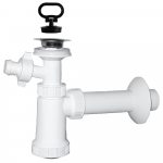 Plastbrno Praustuvo sifonas EU1N332 1 1 4x32 mm, su i&scaron;leidimo anga ir v m jungtimi