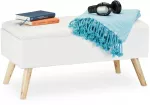 Relaxdays Laikymo suoliukas, 39.5x79.5x39.5 cm