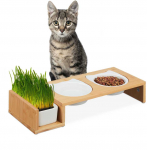 &bdquo;Bonideco&ldquo; kačių &scaron;ėrimo stotis ir &bdquo;Cat Grass Bowl&ldquo;.