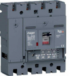 Hager Automatinis jungiklis 4P 100A 70kA h3+ P250 LSI HET101JR