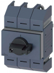 Siemens 3P jungiklio atjungiklis wlk02 100A, pilkas, tiesioginės pavaros, centrinis priekinis tvirtinimo rėmas, jungtys 3KD0532-2LG20-3