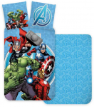 Mėlynas patalynės komplektas &bdquo;Avengers&ldquo; 140&ndash;200 cm, 70&ndash;90 cm
