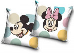 Užvalkalas dekoracyjna 40x40 Mickey i Minnie balta kolorowa welwetowa 12 Carbotex