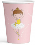 Baleto &scaron;okėjos popieriniai puodeliai, 8 vnt., po 250 ml