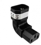 Premiumcord Vertikalus kampinis adapteris IEC C13 į IEC C14, įtampa 230 V, 10 A