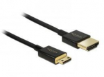 Kabelis Delock Juodas HDMI mini - HDMI (84778)