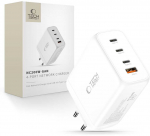 Tech-Protect NC200W-GAN 4-port laidinis įkroviklis PD 200W / QC3.0 baltos spalvos