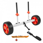 Vevor Kanojų ir baidarių vežimėlis su 25 cm PU ratais