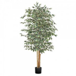 Vevor 180 cm dirbtinis fikusas su vazonu vidaus dekorui