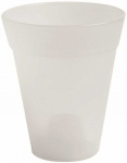 Idel Dekoratyvinis gėlių vazonas Dante L &Oslash;13cm H15.5cm plastikinis/permatomas