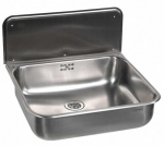 saimniecības izlietne Osma, 457x410 mm, ar sieniņu un stiprinājumiem, nerūsējo&scaron;as tērauds