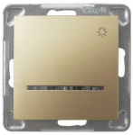 Ospel Imp.jung. su ap&scaron;viet. p/t IMPRESJA 10A/250V/maks. 3520W aukso sp.