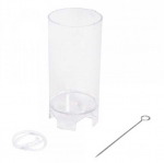 Rayher Forma-cilindras žvakėms lieti H10cm/D5cm permatoma