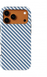 Voltuna Dėklas &bdquo;Mėlyna Diagonal Stripes&ldquo; su MagSafe Apple iPhone 13-17 modeliams