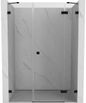 Du&scaron;o durys Mexen Lunar, de&scaron;ininės, 130 cm, transparent/juodas