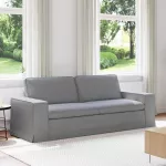 Sofa &Scaron;viesiai pilka 222 x 80 x 82 cm Metalas