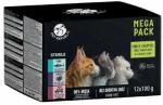 Pet Republic PETREPUBLIC Mega Pack Steril Tuna, kalakutiena, jautiena – &scaron;lapias kačių maistas – 12x100g