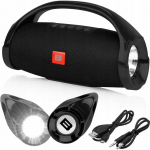 Galinga ne&scaron;iojama &bdquo;Bluetooth&ldquo; kolonėlė&ndash;boombox su mikrofonu, FM radiju ir karaoke