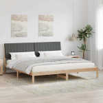 Lova Lovos rėmas Ruda 200 x 200 cm Kietos pu&scaron;ies mediena