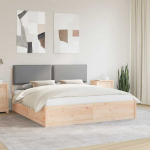 Lova Lovo rėmas su apmu&scaron;tu galvūgaliu &Scaron;viesiai pilka 180 x 200 cm