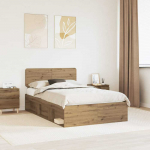 Lova Lovos rėmas Meistrų ąžuolas 135 x 190 cm Kietos pu&scaron;ies mediena
