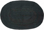 Zoninės kiliminės dangos Ovalo Juoda 205 x 305 cm Džiutas