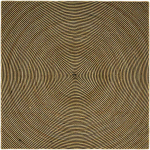 Kilimas Natūrali ir juoda 200 x 200 cm Džiutas