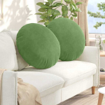 Sėdynių pagalvėlės 2 pcs &Scaron;viesiai žalia &Oslash;60 x 21 cm Aksomas