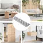 Srieginis strypas 800 pcs Sidabro Plienas