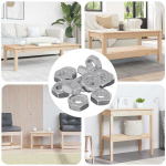 Hex veržlė 12 pcs Sidabro m8 Metalas