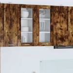 Pakabinama spintelė 2 pcs Rūkyta ąžuolas 40 x 31 x 80 cm